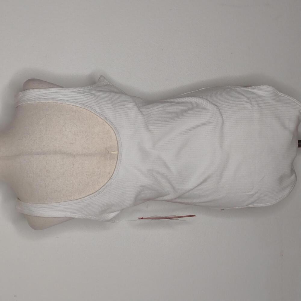 NWT Good American Women's White/Ribbed Bodysuit Size 4 - Picture 6 of 10
